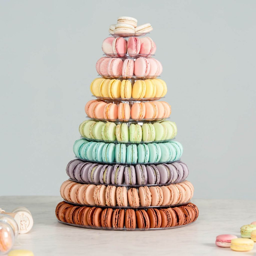 french macaron tower multi color from leilalove french macaron in chicago