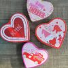 Valentine heart tin box of 12