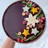 Chocolate Hazelnut Christmas tart