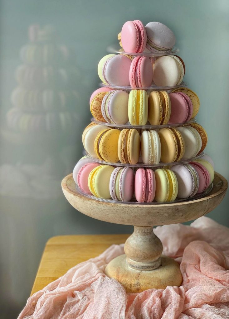 birthday party macaron tower by leilalove french macaron in chicago