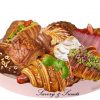 Easter brunch croissants tray of 8 - Savory & Sweet