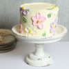 Floral design party cake - 7"