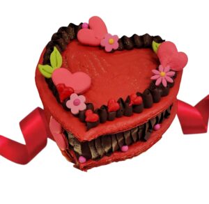 Chocolate heart cake