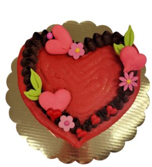 Chocolate heart cake