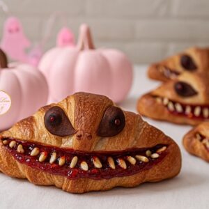 Monster Raspberry Almond croissants