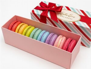 LeilaLove Macarons – 8 Holiday Collection - Limited Edition box may vary in style
