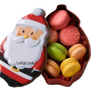 Santa’s Sweet Surprise – Holiday Macaron Tin of 8